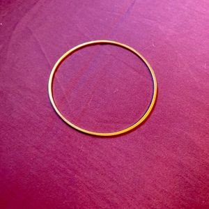 Vintage 18k gold bangle bracelet 1977. 8” 6.71g